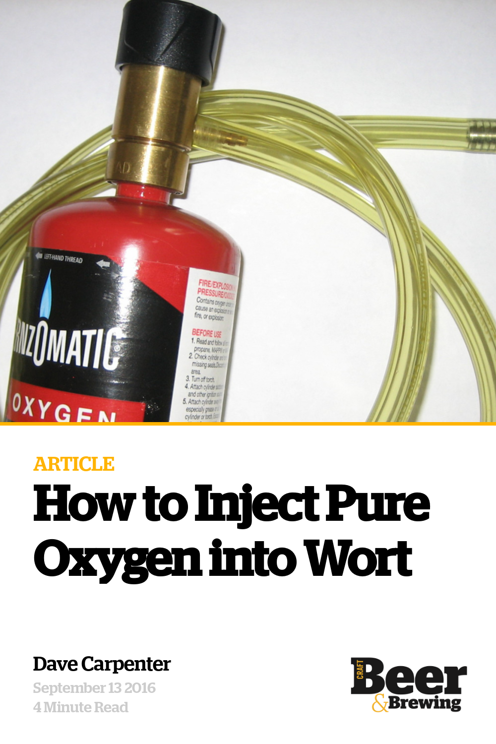 How to Inject Pure Oxygen into Wort Craft Beer & Brewing