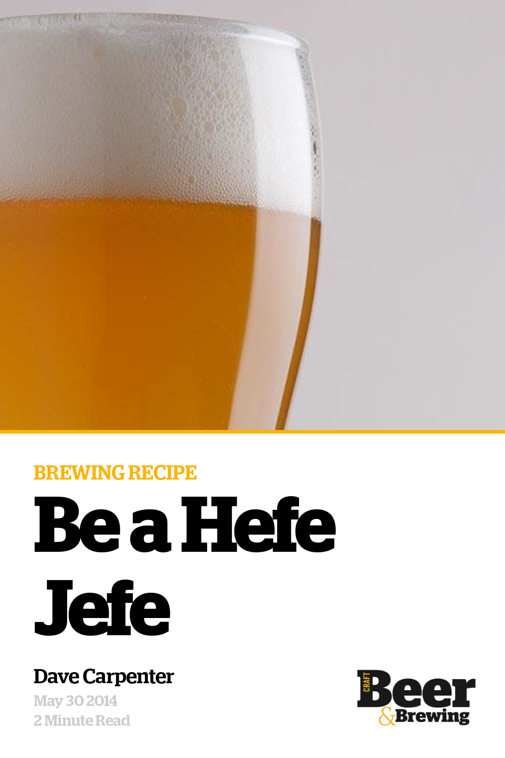 Be a Hefe Jefe Craft Beer & Brewing