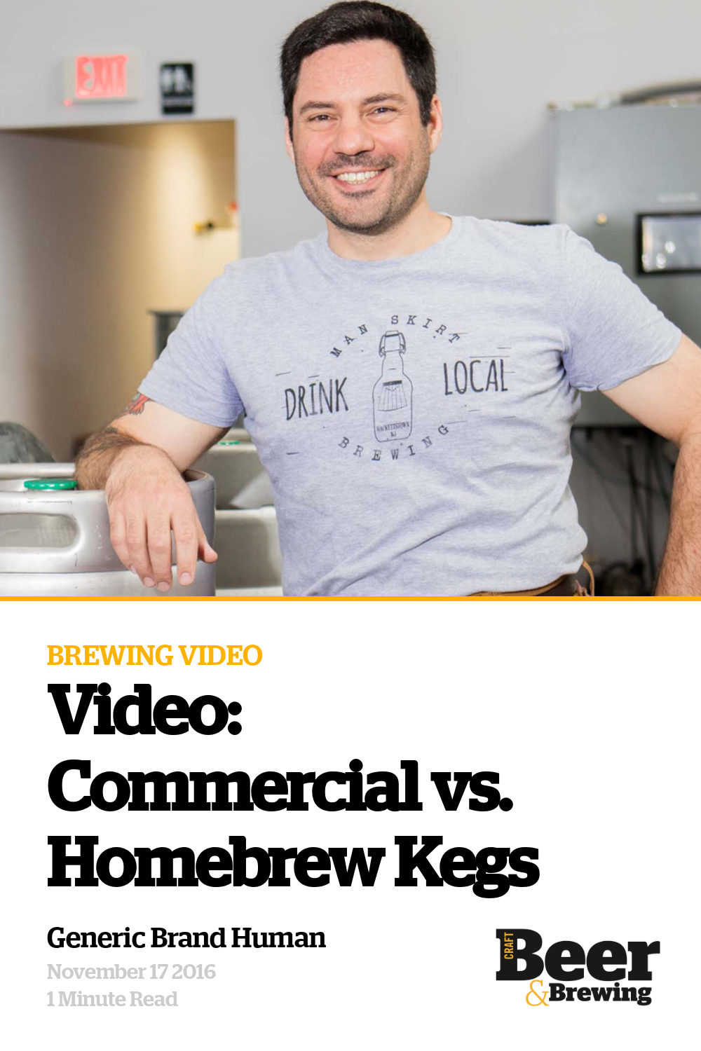Video Commercial vs. Homebrew Kegs Craft Beer & Brewing