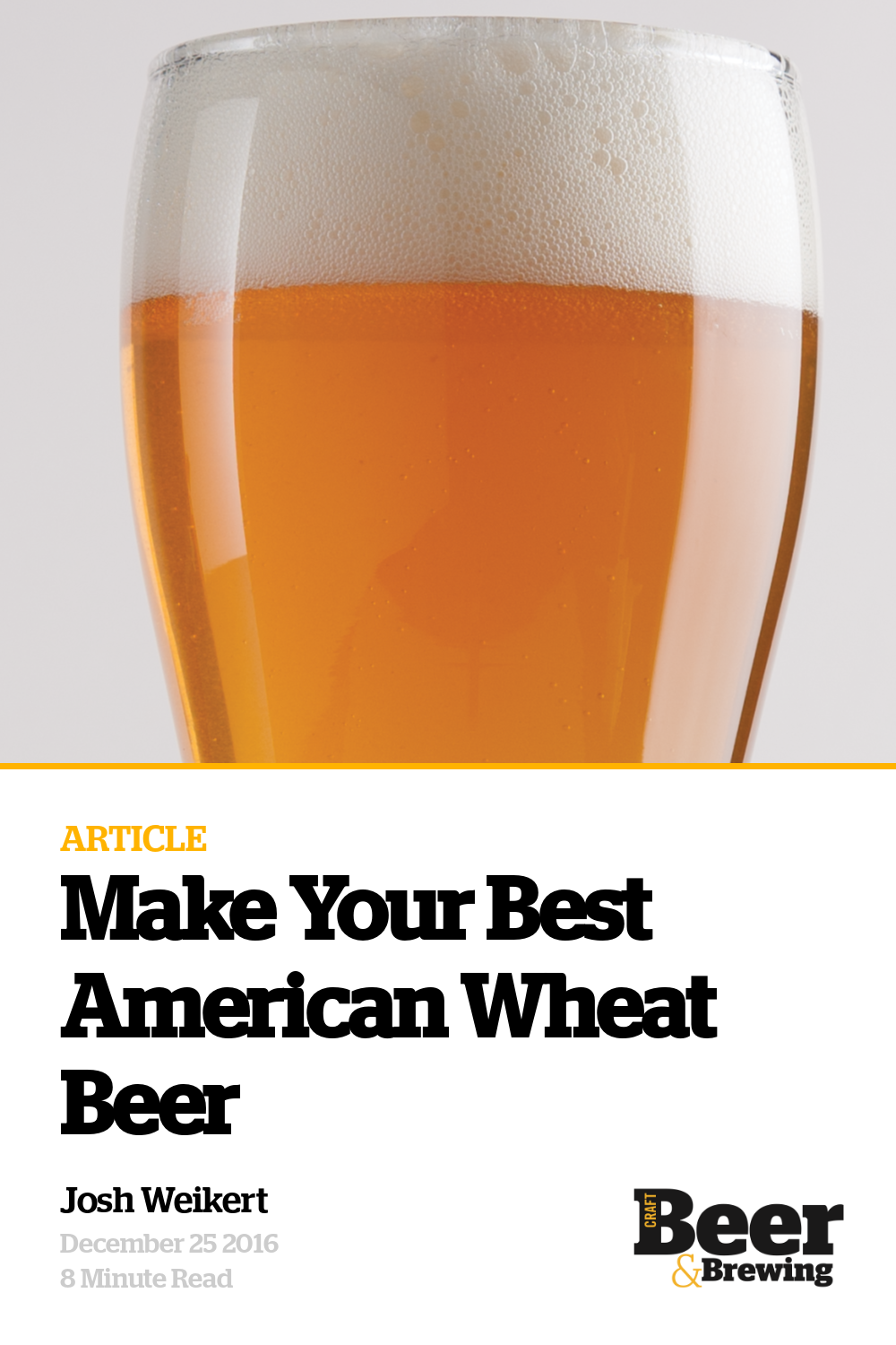 Make Your Best American Wheat Beer Craft Beer & Brewing