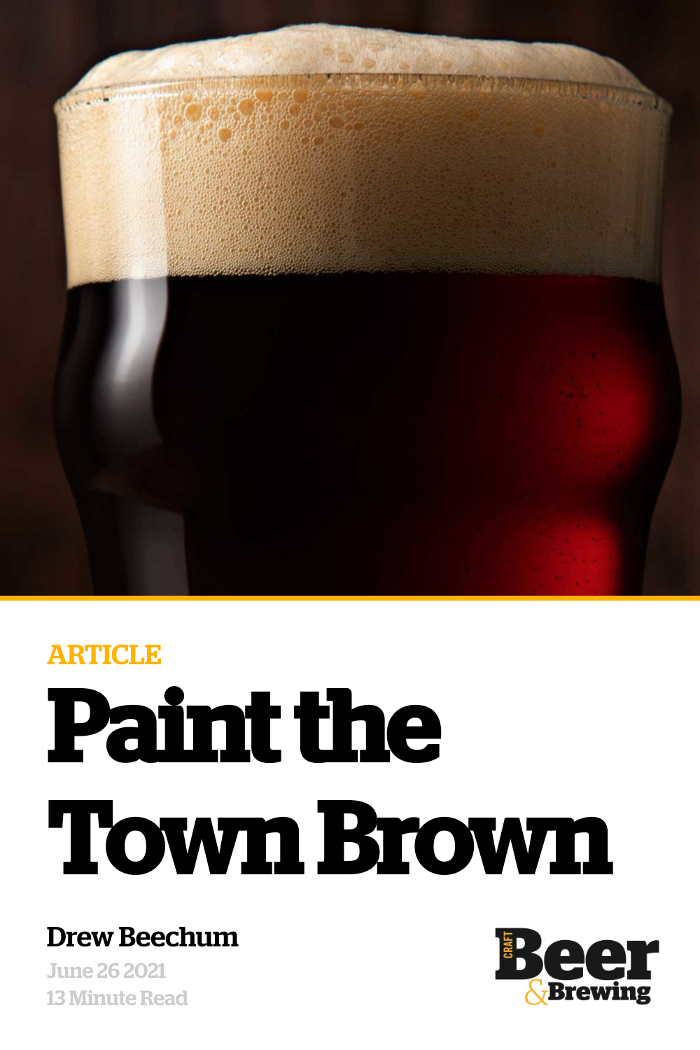 Paint the Town Brown Craft Beer & Brewing