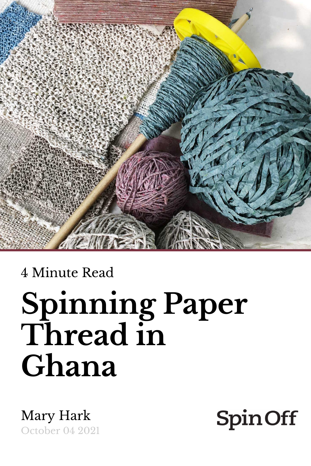 Spinning Paper Thread in Ghana Spin Off